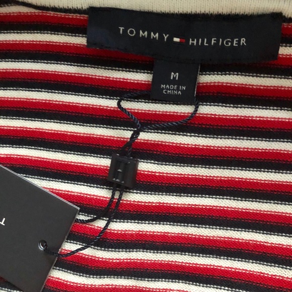 NWT Tommy Hilfiger Women’s Striped Pullover . - Picture 8 of 11